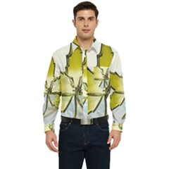 Life Is Beautiful And Green Men s Long Sleeve Pocket Shirt  by Humidesigner786