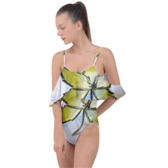 Life Is Beautiful And Green Drape Piece Swimsuit by Humidesigner786