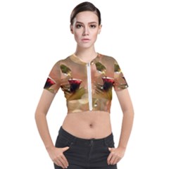 Images (27) Short Sleeve Cropped Jacket by Humidesigner786