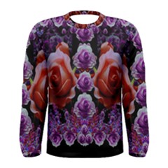 Night So Peaceful In The World Of Roses Men s Long Sleeve T-shirt