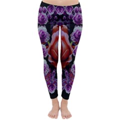 Night So Peaceful In The World Of Roses Classic Winter Leggings