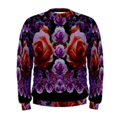 Night So Peaceful In The World Of Roses Men s Sweatshirt