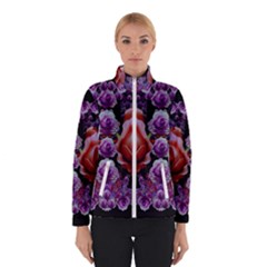 Night So Peaceful In The World Of Roses Women s Bomber Jacket