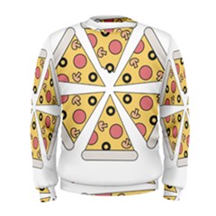 Pizza-slice-food-italian Men s Sweatshirt by Cowasu