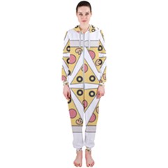 Pizza-slice-food-italian Hooded Jumpsuit (ladies) by Cowasu