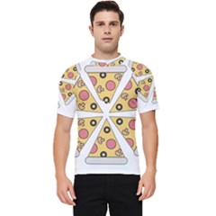 Pizza-slice-food-italian Men s Short Sleeve Rash Guard by Cowasu