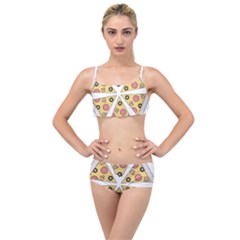 Pizza-slice-food-italian Layered Top Bikini Set by Cowasu