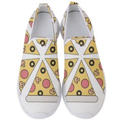 Pizza-slice-food-italian Men s Slip On Sneakers by Cowasu