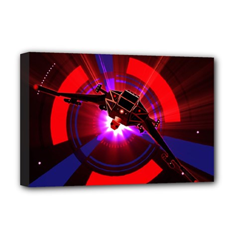 Science-fiction-cover-adventure Deluxe Canvas 18  X 12  (stretched) by Cowasu