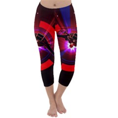 Science-fiction-cover-adventure Capri Winter Leggings  by Cowasu