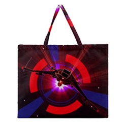 Science-fiction-cover-adventure Zipper Large Tote Bag by Cowasu