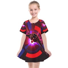 Science-fiction-cover-adventure Kids  Smock Dress by Cowasu