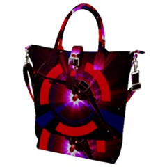 Science-fiction-cover-adventure Buckle Top Tote Bag by Cowasu