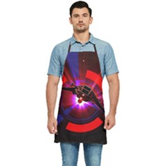 Science-fiction-cover-adventure Kitchen Apron by Cowasu