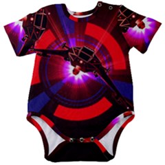 Science-fiction-cover-adventure Baby Short Sleeve Bodysuit by Cowasu