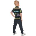 Narrow-boats-scene-pattern Kids  Polo T-Shirt View2