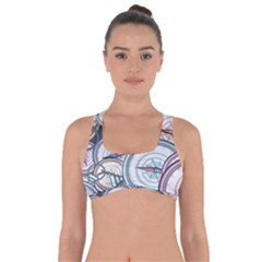 Compass-direction-north-south-east Got No Strings Sports Bra by Cowasu