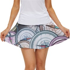 Compass-direction-north-south-east Women s Skort by Cowasu