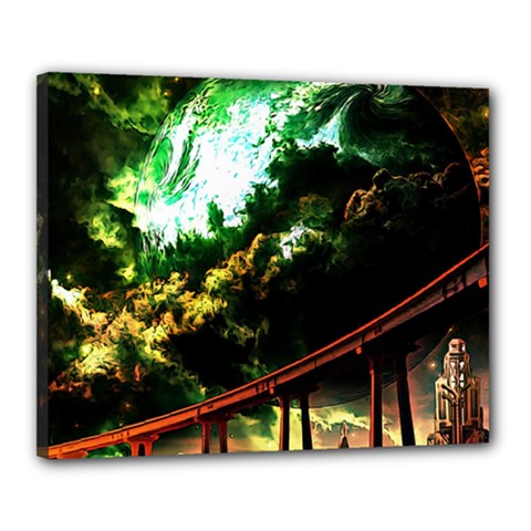 Science-fiction-forward-futuristic Canvas 20  X 16  (stretched) by Cowasu