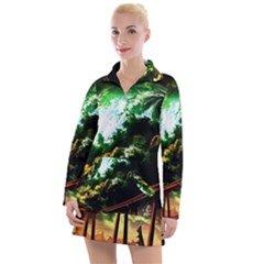 Science-fiction-forward-futuristic Women s Long Sleeve Casual Dress by Cowasu