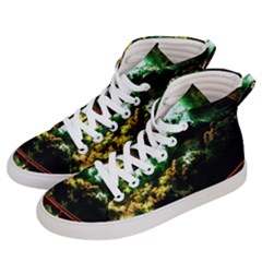 Science-fiction-forward-futuristic Men s Hi-top Skate Sneakers by Cowasu