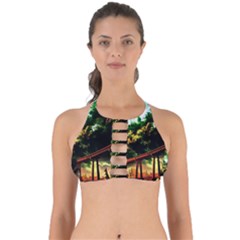 Science-fiction-forward-futuristic Perfectly Cut Out Bikini Top by Cowasu