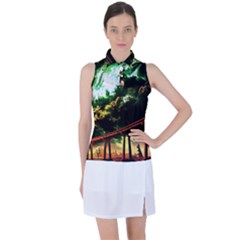 Science-fiction-forward-futuristic Women s Sleeveless Polo T-shirt by Cowasu