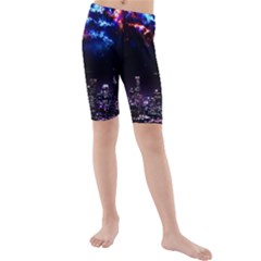 Science-fiction-sci-fi-forward Kids  Mid Length Swim Shorts by Cowasu