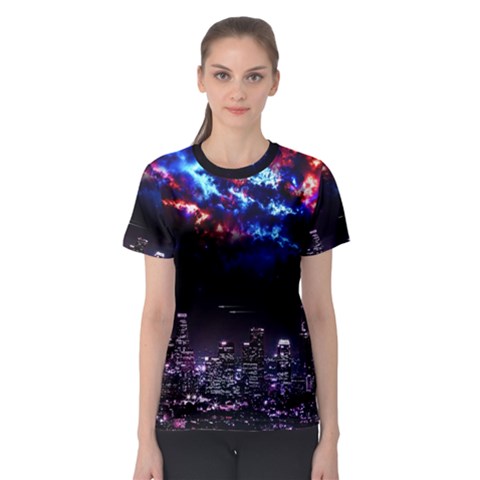 Science-fiction-sci-fi-forward Women s Sport Mesh T-shirt by Cowasu