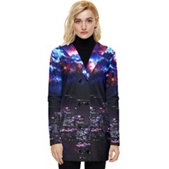 Science-fiction-sci-fi-forward Button Up Hooded Coat  by Cowasu