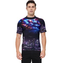 Science-fiction-sci-fi-forward Men s Short Sleeve Rash Guard by Cowasu