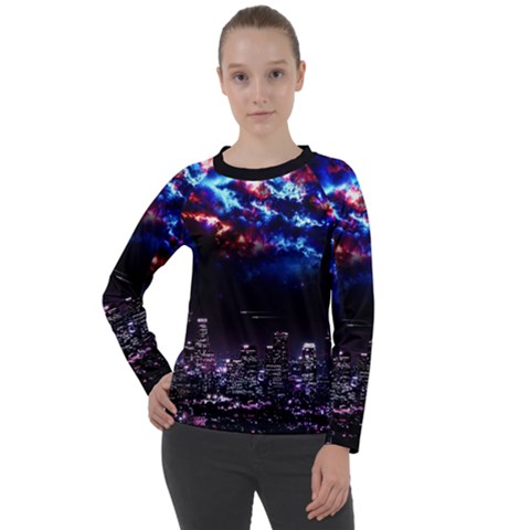 Science-fiction-sci-fi-forward Women s Long Sleeve Raglan T-shirt by Cowasu