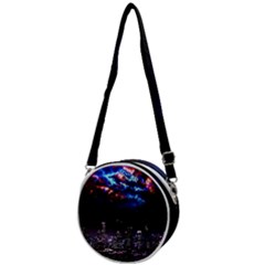 Science-fiction-sci-fi-forward Crossbody Circle Bag by Cowasu