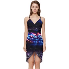 Science-fiction-sci-fi-forward Wrap Frill Dress by Cowasu