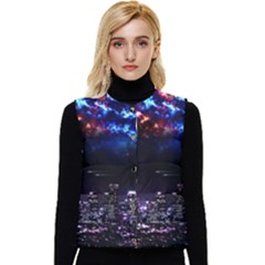 Science-fiction-sci-fi-forward Women s Button Up Puffer Vest