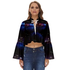 Science-fiction-sci-fi-forward Boho Long Bell Sleeve Top