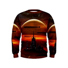 Science-fiction-digital-illustration Kids  Sweatshirt