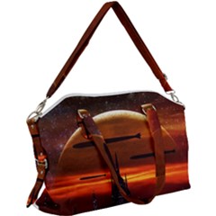 Science-fiction-digital-illustration Canvas Crossbody Bag by Cowasu