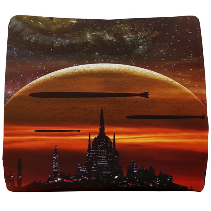 Science-fiction-digital-illustration Seat Cushion