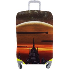 Science-fiction-digital-illustration Luggage Cover (large) by Cowasu