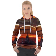 Science-fiction-digital-illustration Women s Overhead Hoodie