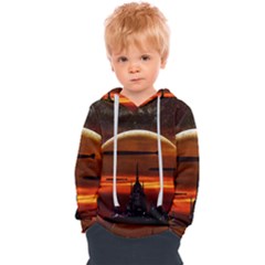 Science-fiction-digital-illustration Kids  Overhead Hoodie