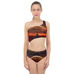 Science-fiction-digital-illustration Spliced Up Two Piece Swimsuit by Cowasu