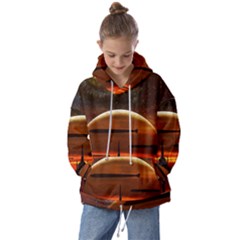 Science-fiction-digital-illustration Kids  Oversized Hoodie