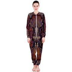 Abstract-design-backdrop-pattern Onepiece Jumpsuit (ladies)