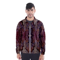 Abstract-design-backdrop-pattern Men s Windbreaker