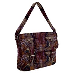 Abstract-design-backdrop-pattern Buckle Messenger Bag by Cowasu