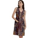 Abstract-design-backdrop-pattern Sleeveless Dress With Pocket View3