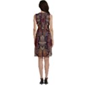 Abstract-design-backdrop-pattern Sleeveless Dress With Pocket View4