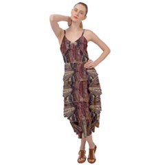 Abstract-design-backdrop-pattern Layered Bottom Dress by Cowasu